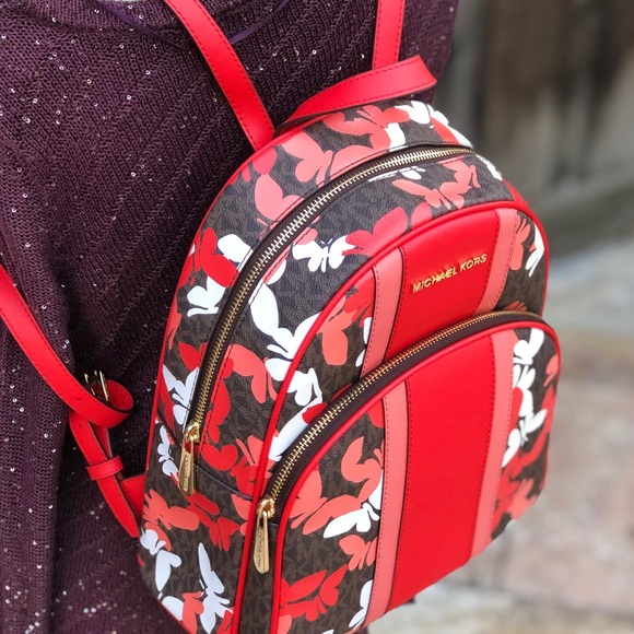 Michael Kors medium butterflies Abbey Backpack - Picture 5 of 7